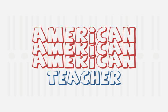 American Teacher 4th of July SVG for Graphics & Crafts