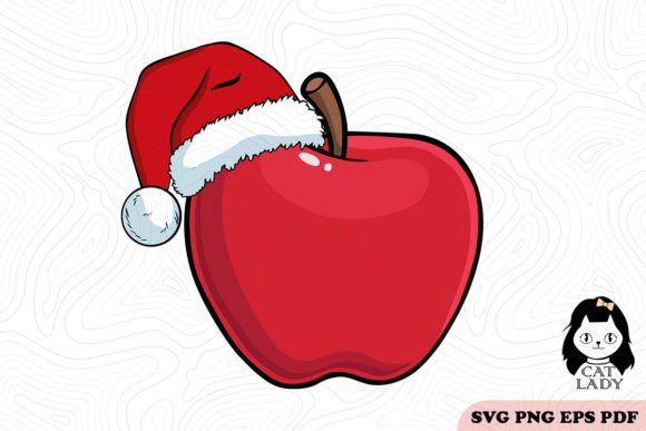 Apple Teacher & Santa Hat: Graphics for Crafts