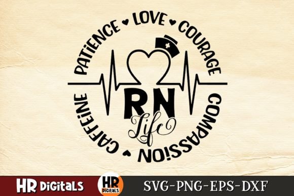 Cute Nurse Life SVG: Graphics for Crafts