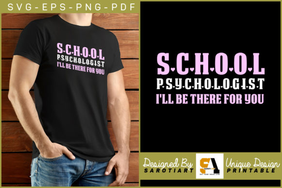 School Psychologist Design Graphic Svg for Crafts & Graphics