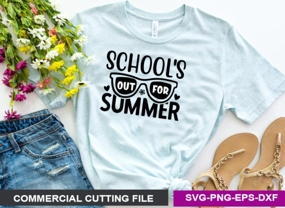 School's Out SVG: Summer Graphics for Crafts