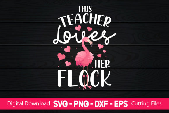 Teacher Flock Graphics for Crafts